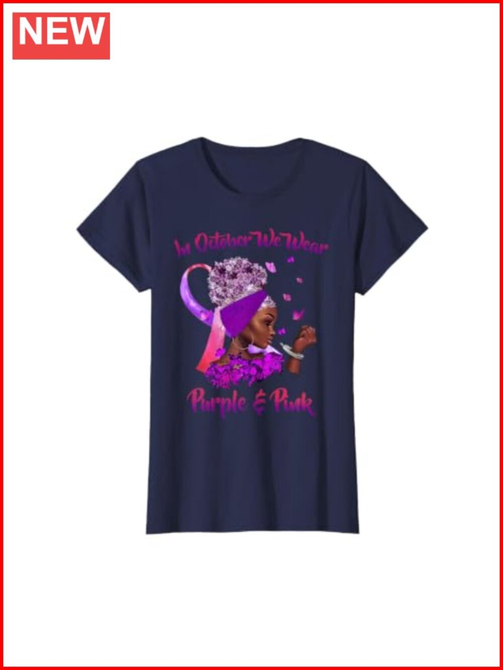 Breast Cancer Domestic Violence Awareness Tee Classic Fit